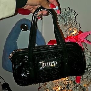 Juicy couture queen of everything Barrel bag juicy black sequins